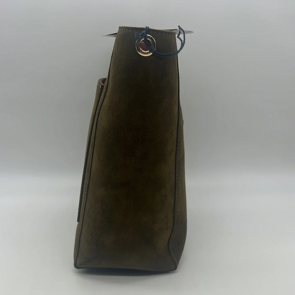 Dooney & Bourke Suede Brynn Olive - Picture 4 of 14